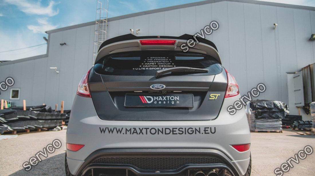 Eleron spoiler cap Ford Fiesta Mk7 ST Black and White Edition Facelift 2013-2016 v12 - Maxton Design