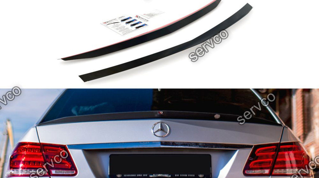 Eleron spoiler cap Mercedes E Class E63 W212 AMG Sedan Facelift 2012-2016 v1 - Maxton Design