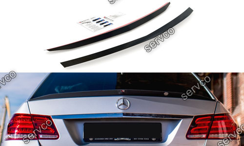 Eleron spoiler cap Mercedes E Class E63 W212 AMG Sedan Facelift 2012-2016 v1 - Maxton Design