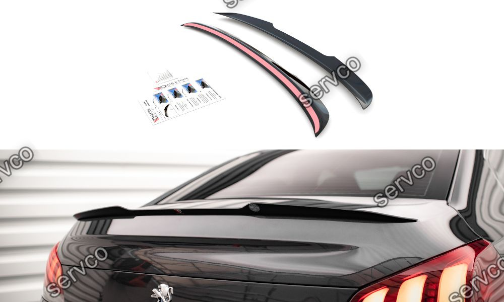 Eleron spoiler cap Peugeot 508 GT Mk1 Facelift 2014-2018 v1 - Maxton Design
