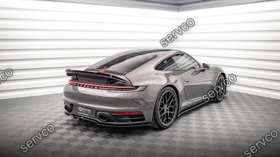 Eleron spoiler cap Porsche 911 Carrera 4S 992 2019- v1 - Maxton Design