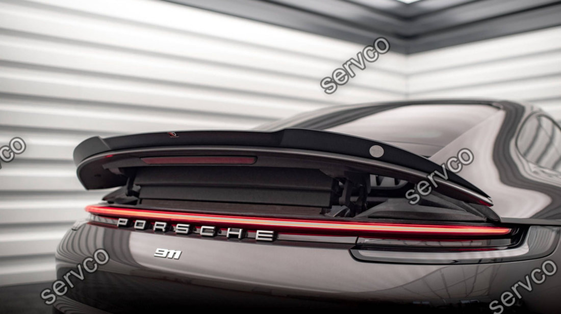 Eleron spoiler cap Porsche 911 Carrera 4S 992 2019- v1 - Maxton Design