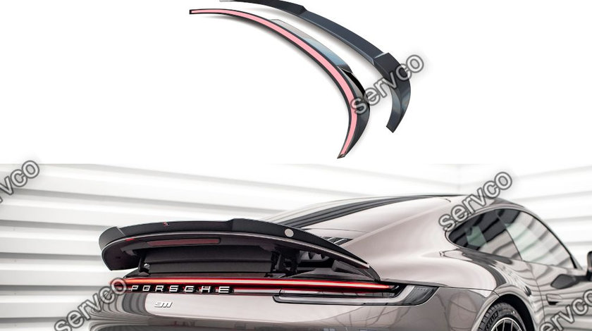 Eleron spoiler cap Porsche 911 Carrera 4S 992 2019- v1 - Maxton Design