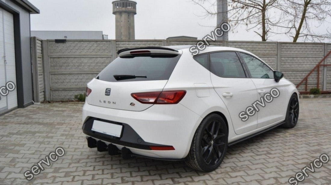 Eleron spoiler cap Seat Leon Mk3 FR 2012-2016 v3 - Maxton Design