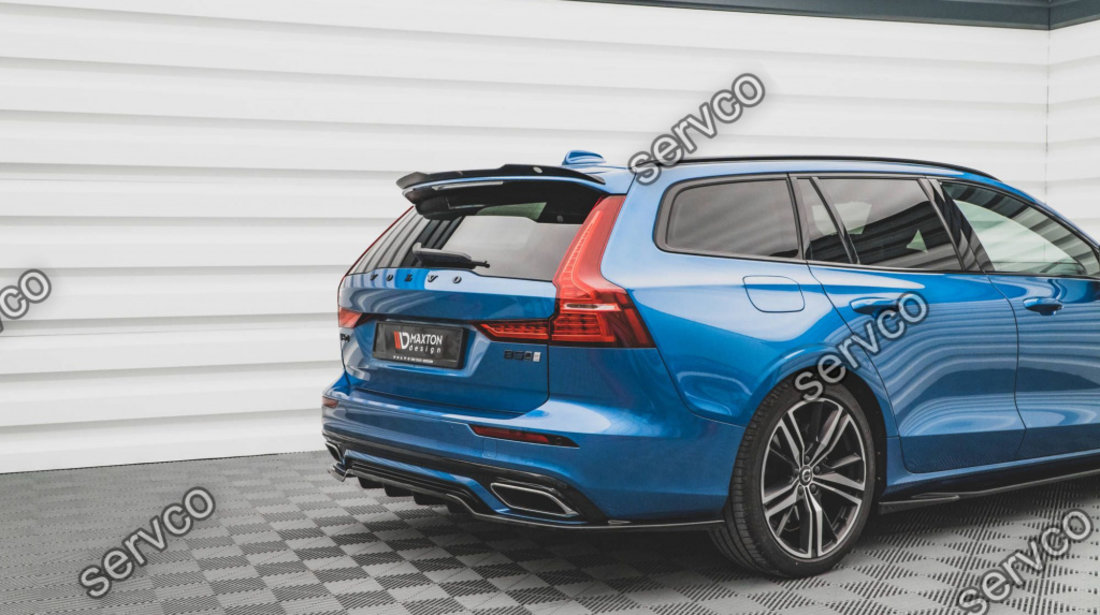 Eleron spoiler cap Volvo V60 R-Design Mk2 2018- v2 - Maxton Design