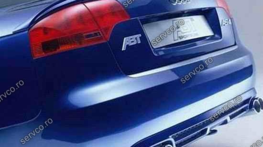 Eleron spoiler portbagaj ABT Audi A4 B7 8E 8H RS4 S4 Sline sedan din 3 piese v2
