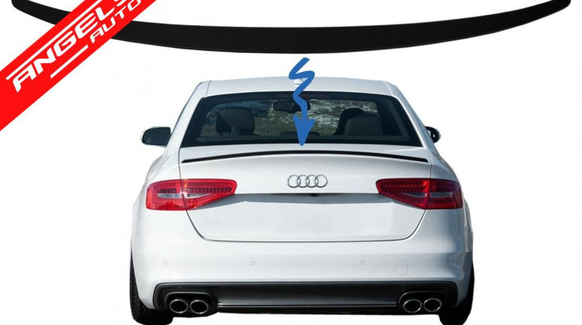 Eleron Spoiler Portbagaj AUDI A4 B8 Sedan (2008-2015) Negru Mat