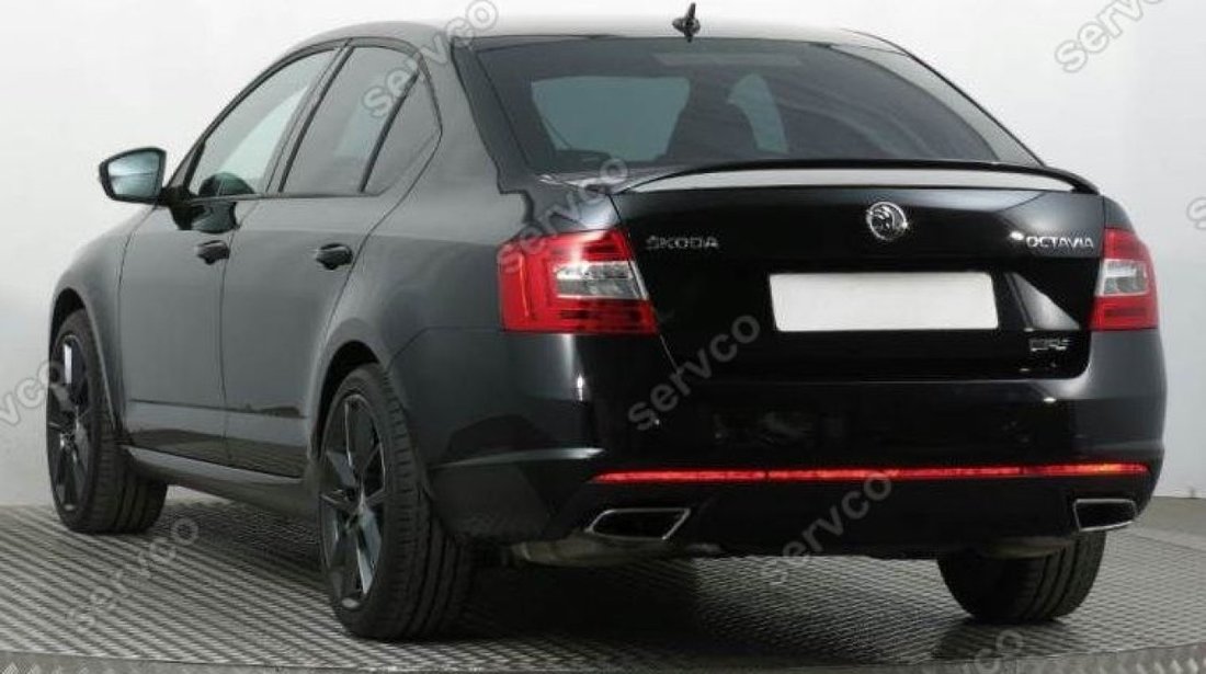 Eleron spoiler portbagaj tuning sport Skoda Octavia 3 RS 5E 2013-2017 v1