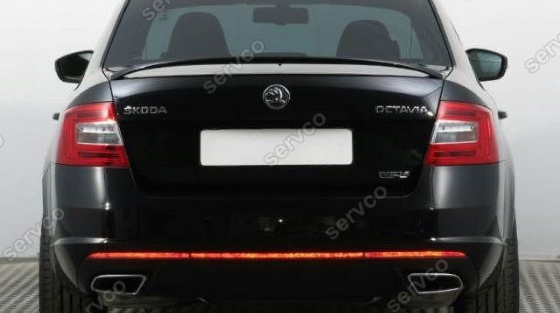 Eleron spoiler portbagaj tuning sport Skoda Octavia 3 RS 5E 2013-2017 v1