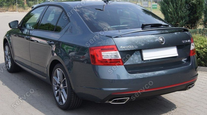 Eleron spoiler portbagaj tuning sport Skoda Octavia 3 RS 5E 2013-2017 v1