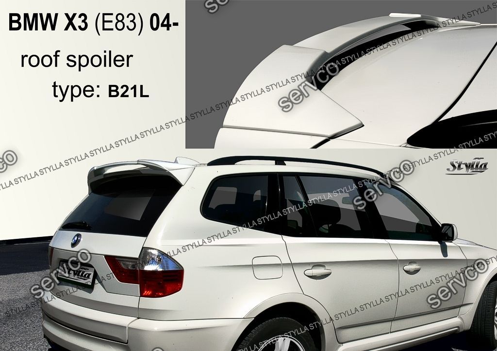 Eleron spoiler tuning BMW X3 E83 2004-2010 Mtech pack sport Aero ver1