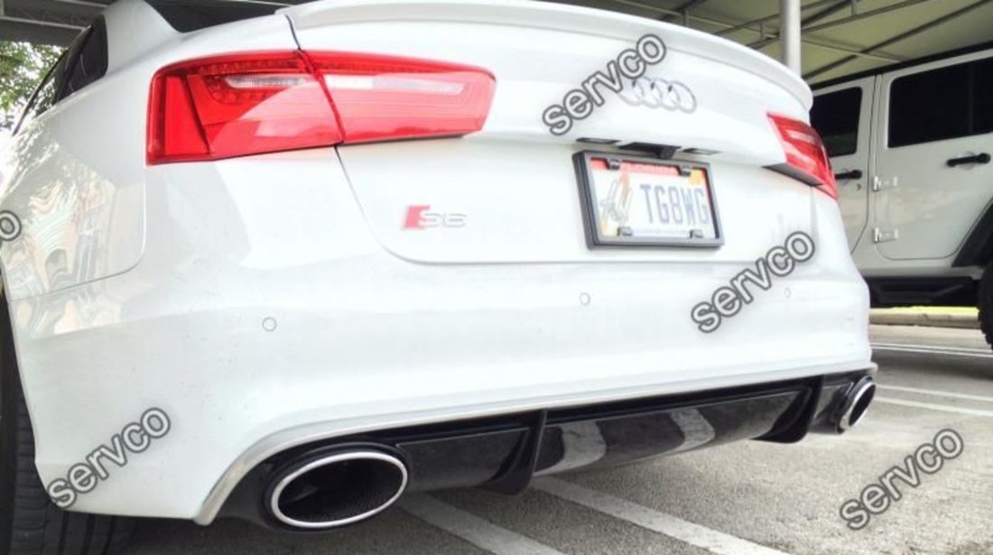 Eleron spoiler tuning portbagaj Audi A6 C7 4G S6 Rs6 Sline S line Sedan Limuzina ver6