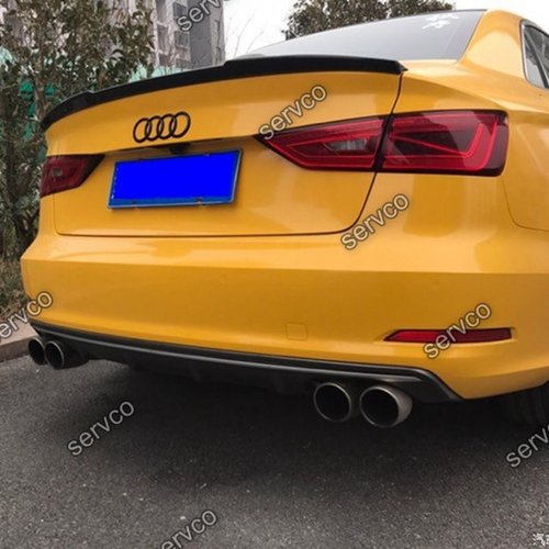 Eleron spoiler tuning sport Audi A3 S3 8V Rs3 Sedan Limo 2013-2018 ver1
