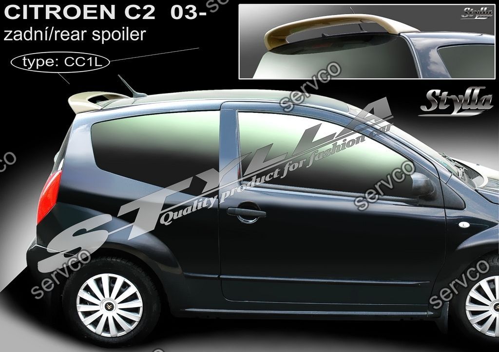 Eleron spoiler tuning sport Citroen C2 VTR VTS Gti Vti Rally 2003-2009 ver1