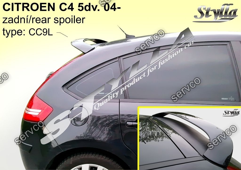 Eleron spoiler tuning sport Citroen C4 hatchback HB Vti Vts Vtr Gti 2004-2011 ver2