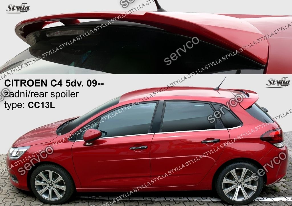 Eleron spoiler tuning sport Citroen C4 VTS VTR Vti Gti rally Wrc 2009-2017 ver5