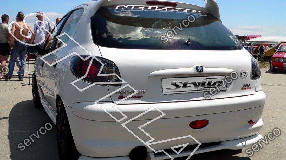 Eleron spoiler tuning sport eleron Peugeot 206 Wrc GTI WRC Rally 1998-2010 ver2