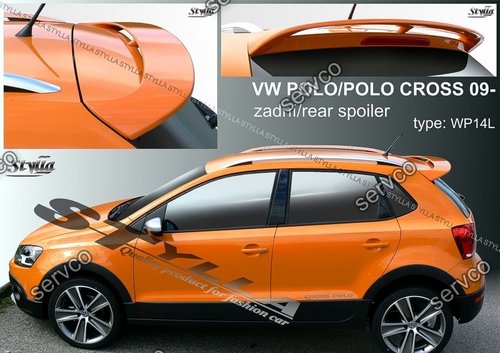 Eleron spoiler tuning sport haion luneta VW Volkswagen Cross Polo MK5 6R 6C 61 2009–2017 ver1