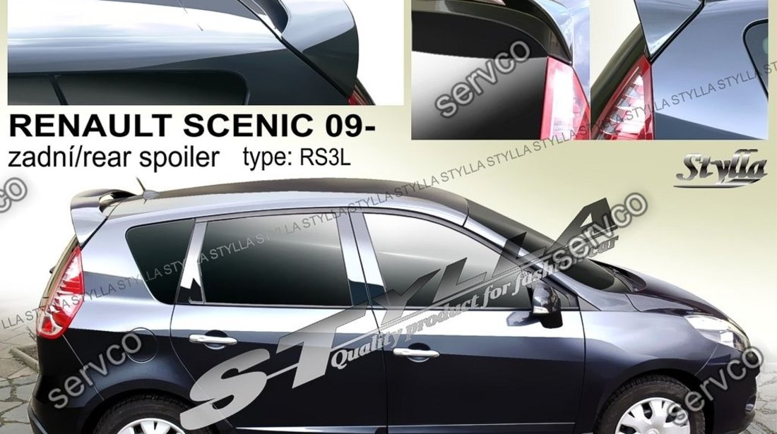 Eleron spoiler tuning sport haion Renault Scenic Mk3 3 2009-2016 ver3