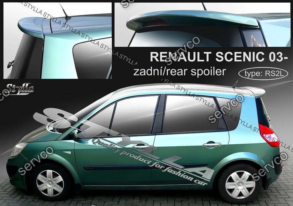 Eleron spoiler tuning sport haion Renault Scenic Mk2 2003-2009 ver2