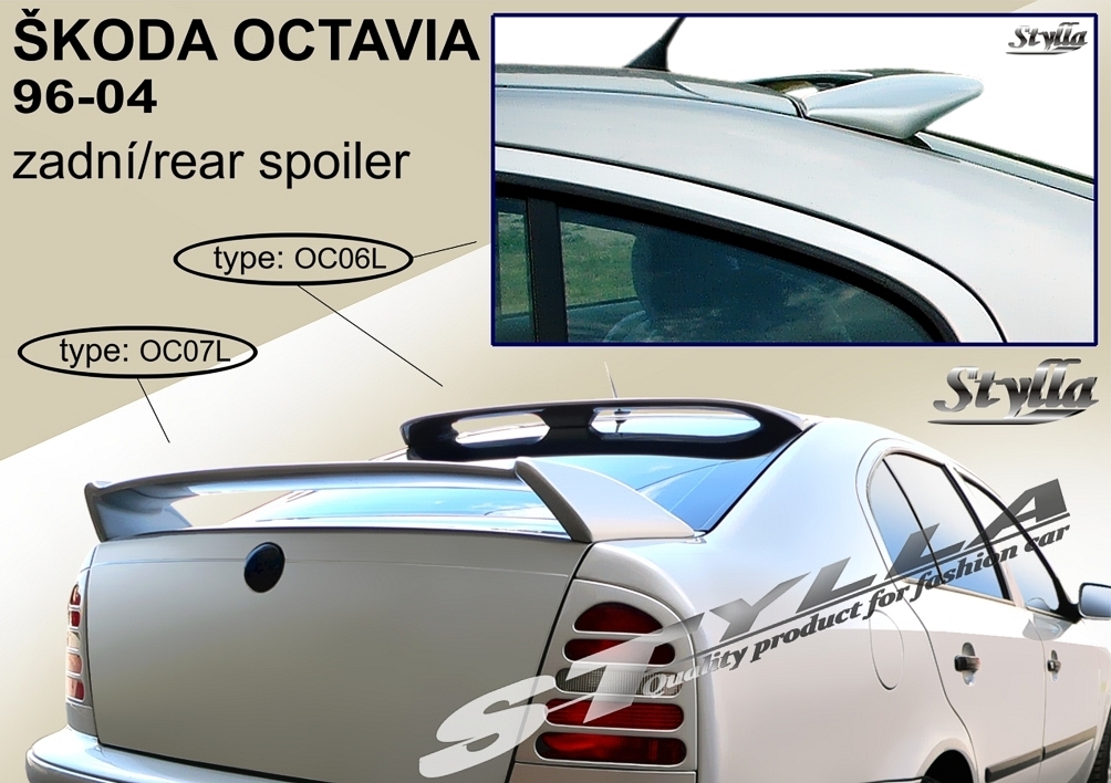 Eleron spoiler tuning sport luneta Skoda Octavia 1 Mk1 1U WRC RS Vrs 1996-2006 ver18