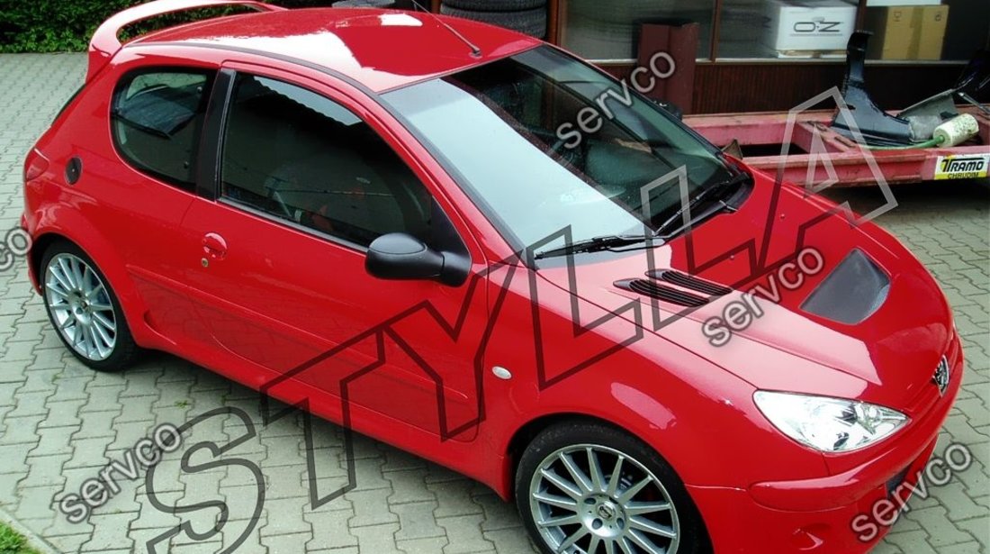 Eleron spoiler tuning sport Peugeot 206 GTI WRC Rally 1998-2010 ver2