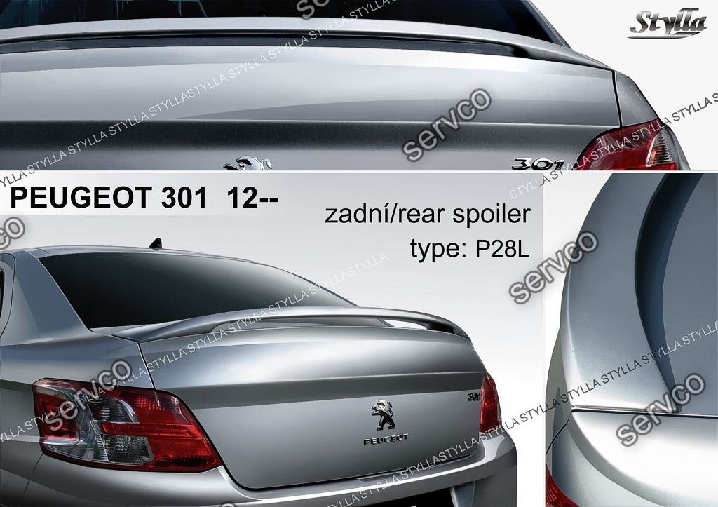 Eleron spoiler tuning sport Peugeot 301 Vti Gti Rally 2012-2018 ver2