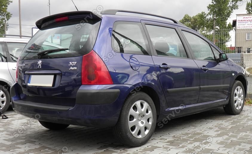 Eleron spoiler tuning sport Peugeot 307 SW Vti Gti 2005-2008 ver1