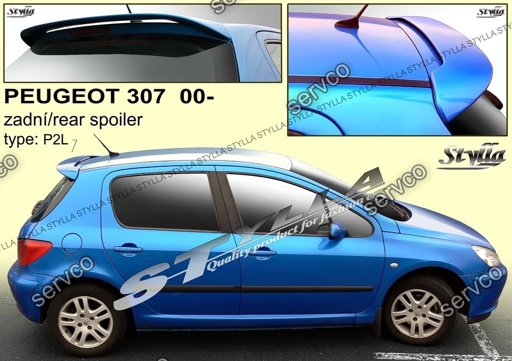 Eleron spoiler tuning sport Peugeot 307 VTi Gti Wrc Rally 2001-2008 ver1