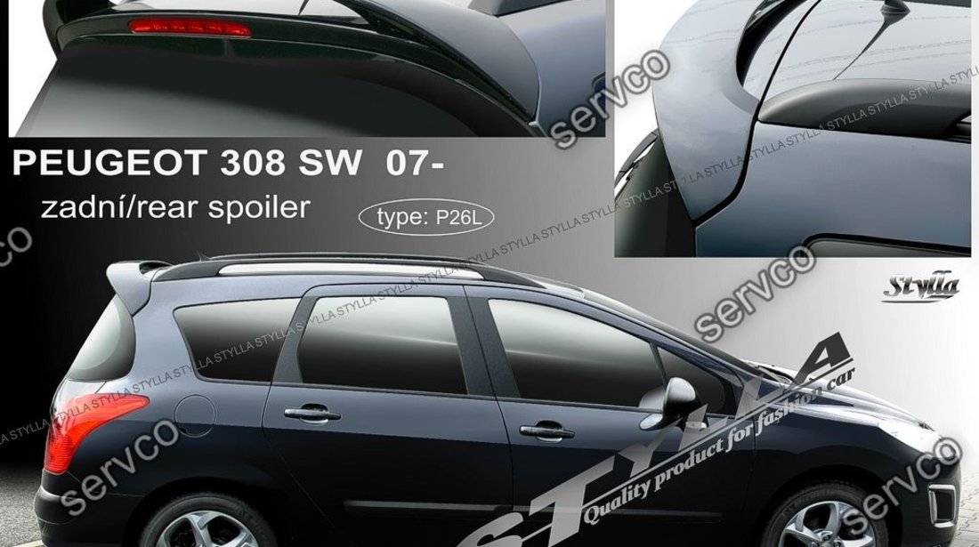 Eleron spoiler tuning sport Peugeot 308 SW Station Wagon Touring Vti Gti 2008-2013 ver3