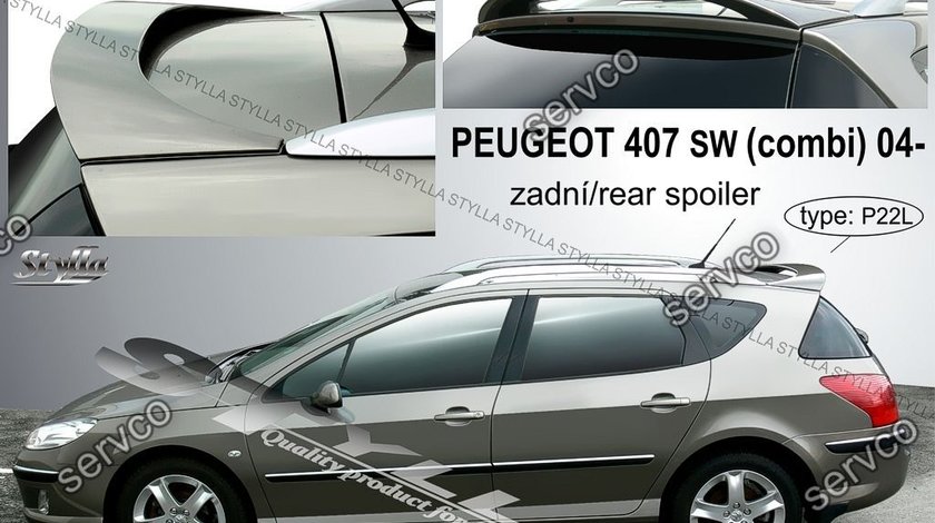 Eleron spoiler tuning sport Peugeot 407 SW Street Wagon Touring 2004-2010 ver2