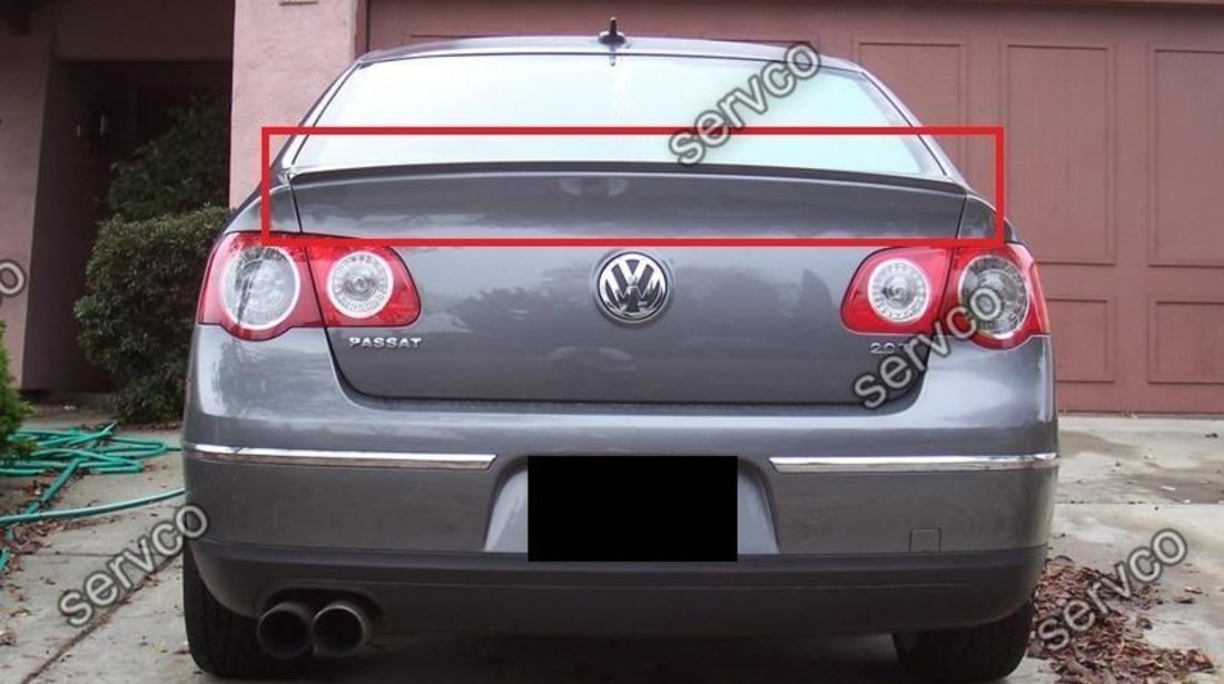 Eleron spoiler tuning sport portbagaj capota VW Passat B6 3C R36 Rline ver3