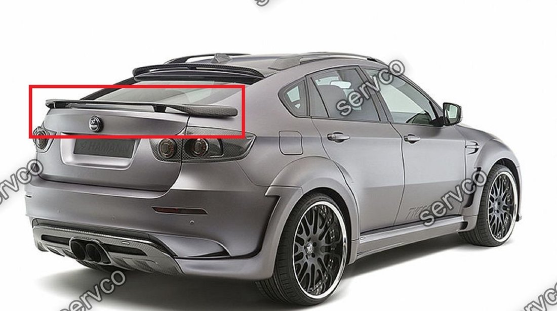 Eleron spoiler tuning sport portbagaj haion HAMANN BMW X6 E71 E72 2009-2014 ver2