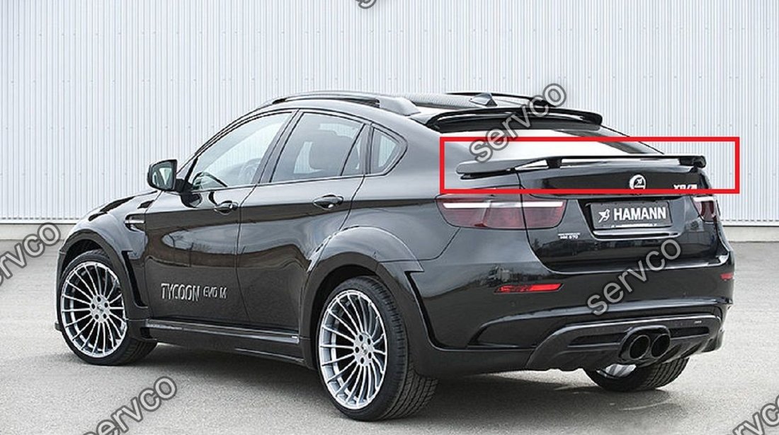 Eleron spoiler tuning sport portbagaj haion HAMANN BMW X6 E71 E72 2009-2014 ver2