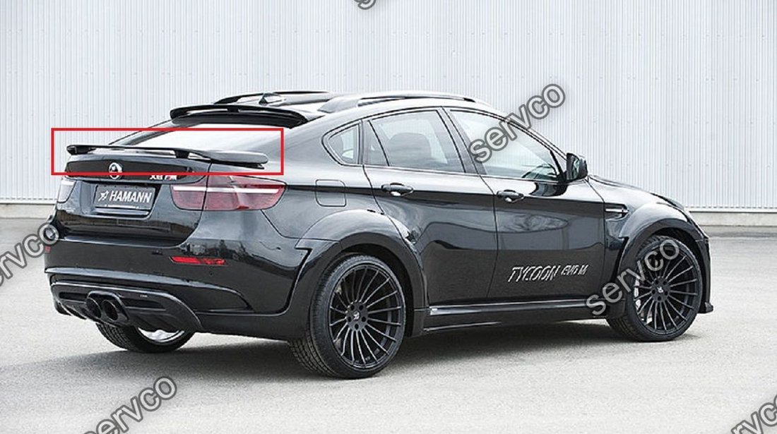 Eleron spoiler tuning sport portbagaj haion HAMANN BMW X6 E71 E72 2009-2014 ver2