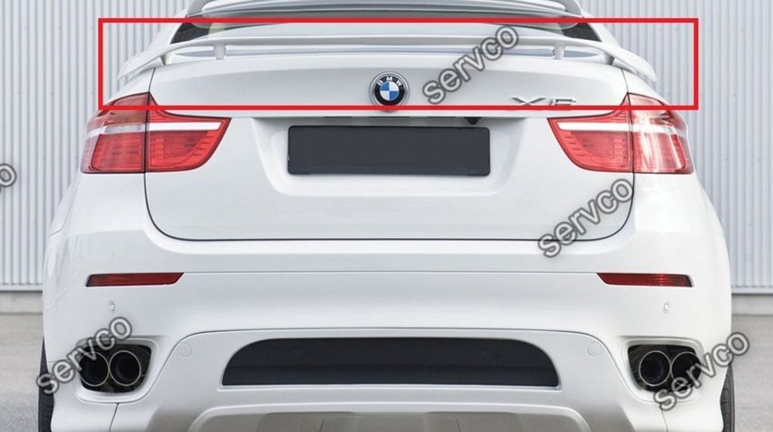 Eleron spoiler tuning sport portbagaj haion HAMANN BMW X6 E71 E72 2009-2014 ver2