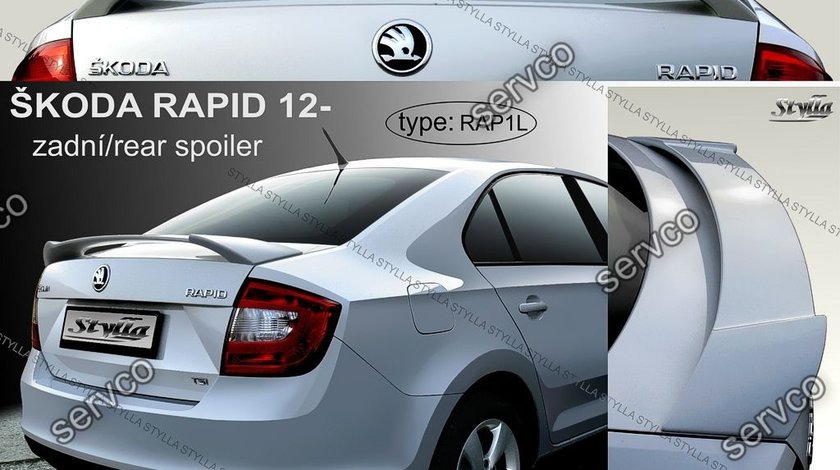 Eleron spoiler tuning sport portbagaj Skoda Rapid Mk1 Sedan Hatchback Liftback 2012-2017 ver2