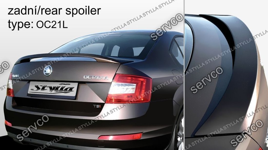 Eleron spoiler tuning sport portbagaj Skoda Octavia 3 Sedan Hatchback HB 5E RS 2013-2017 ver3