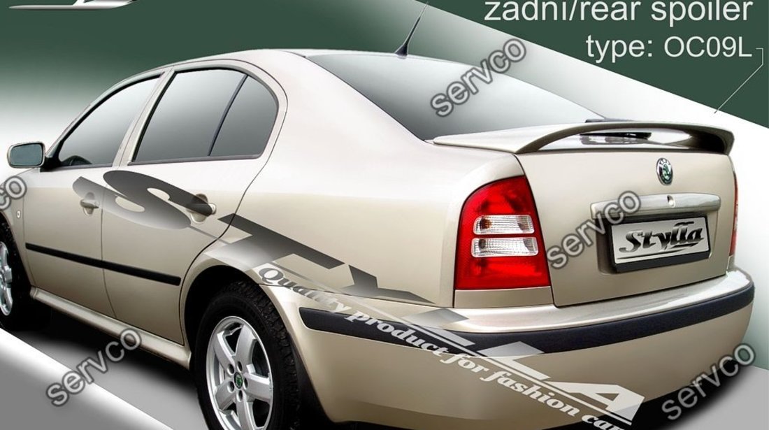 Eleron spoiler tuning sport portbagaj Skoda Octavia 1 Mk1 1U WRC RS Vrs 1996-2006 ver9