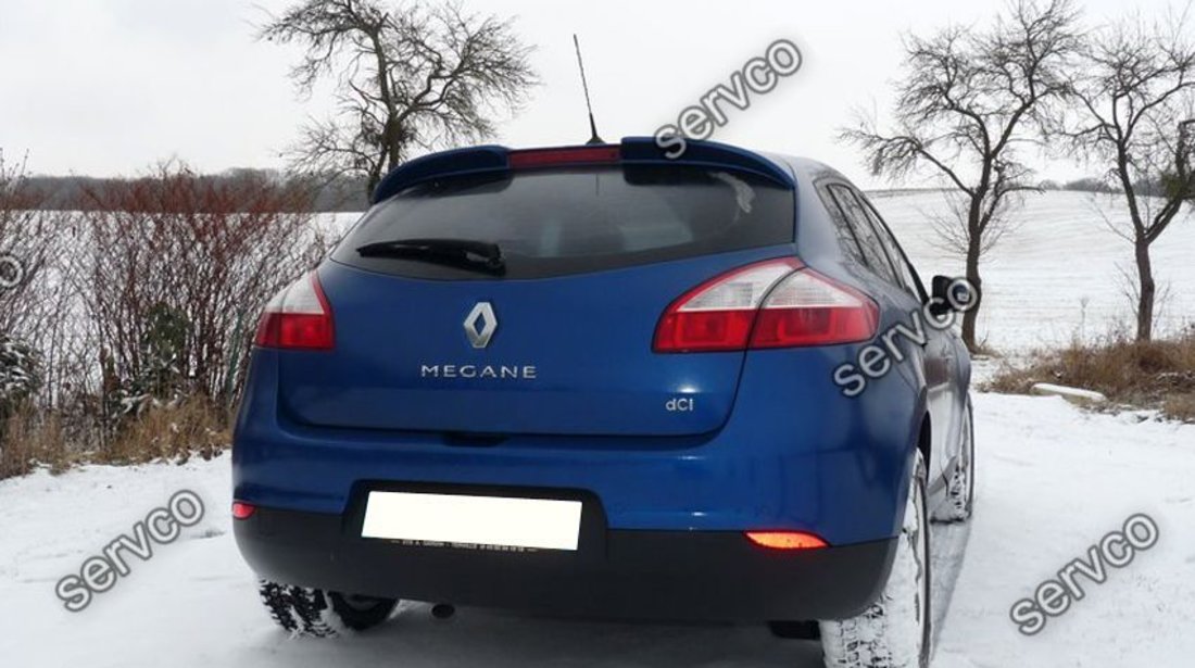 Eleron spoiler tuning sport Renault Megane 3 Mk3 Hatchback Hatch HB RS GT Gordini 2009-2016 ver3