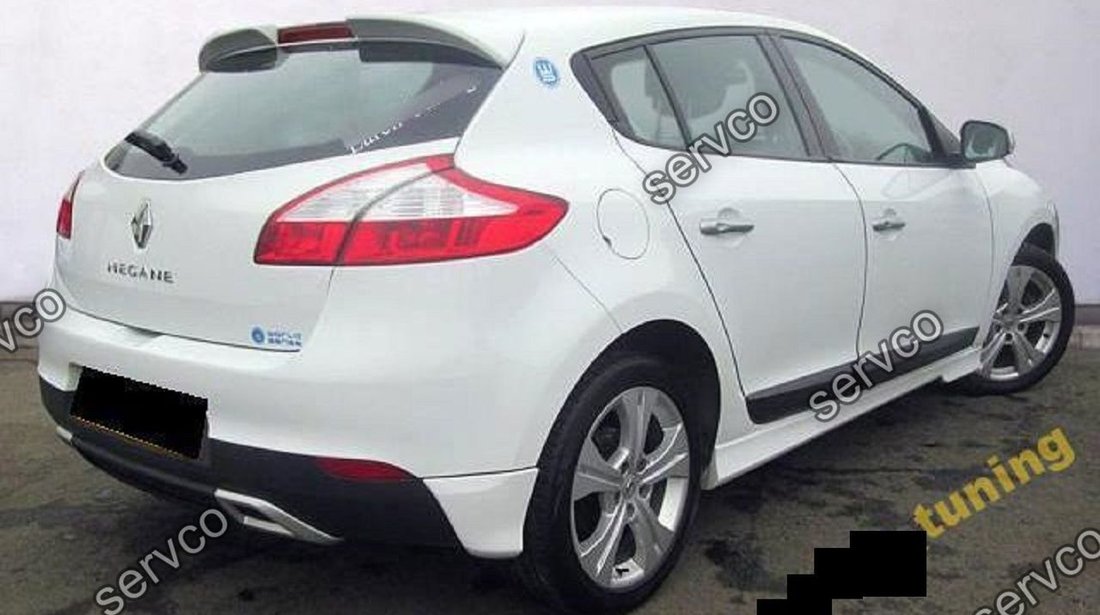 Eleron spoiler tuning sport Renault Megane 3 Mk3 Hatchback Hatch HB RS GT Gordini 2009-2016 ver3