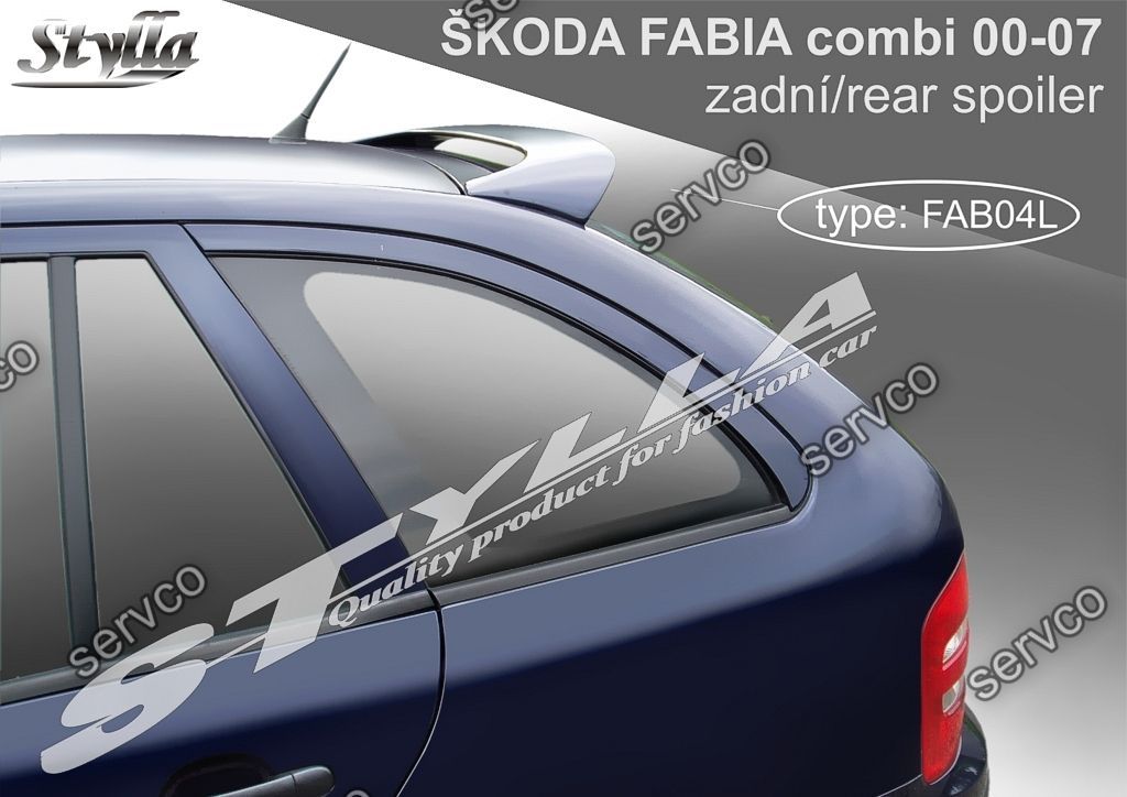 Eleron spoiler tuning sport Skoda Fabia Kombi VRS Mk1 6Y 1999–2007 ver1