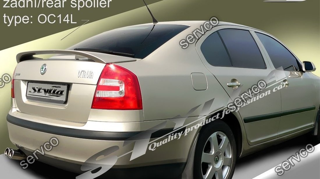 Eleron spoiler tuning sport Skoda Octavia 2 RS Vrs Sedan Hatchback 2004-2013 ver5