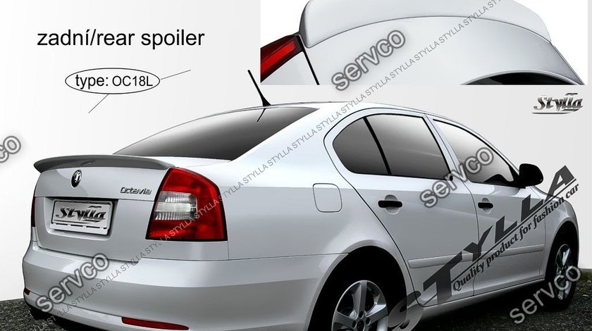 Eleron spoiler tuning sport Skoda Octavia 2 RS Vrs Sedan Hatchback 2004-2013 ver9