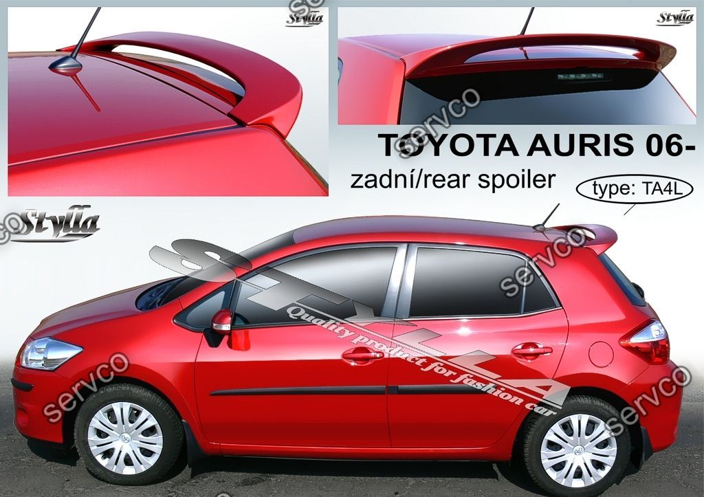 Eleron spoiler tuning sport Toyota Auris Mk1 E150 2006–2012 ver1