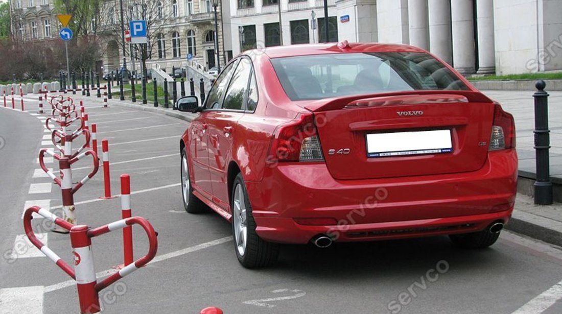 Eleron spoiler tuning sport Volvo S40 R Design T5 D2 D3 D4 2004-2012 ver1