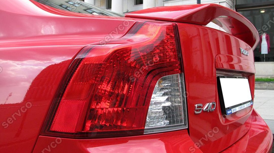 Eleron spoiler tuning sport Volvo S40 R Design T5 D2 D3 D4 2004-2012 ver1