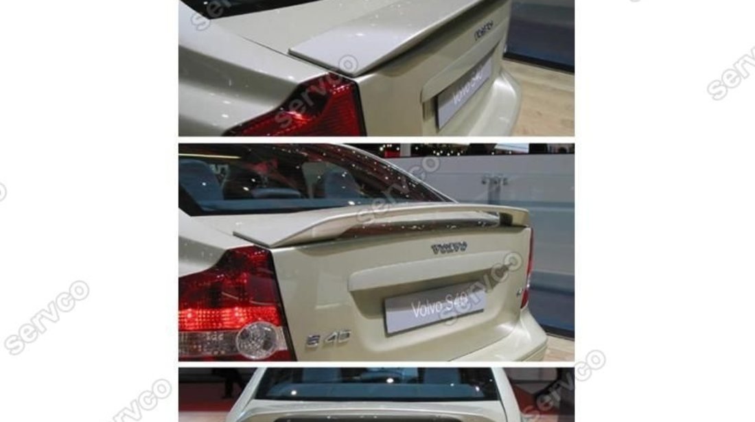 Eleron spoiler tuning sport Volvo S40 R Design T5 D2 D3 D4 2004-2012 ver1