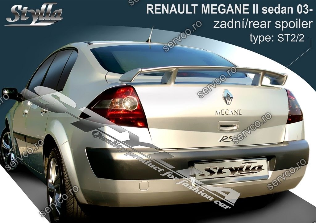 Eleron tuning sport haion portbagaj Renault Megane 2 MK2 Sedan 2003-2009 v4
