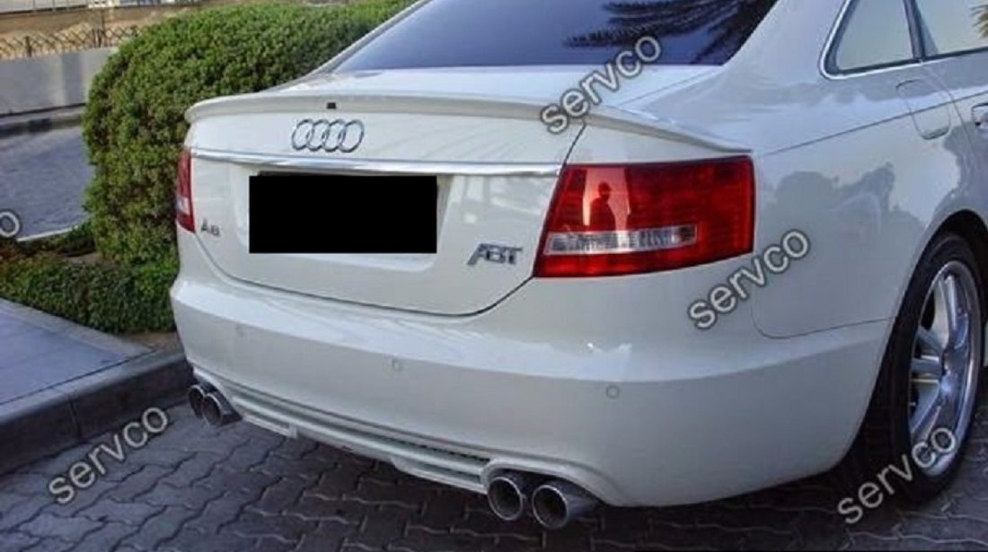 Eleron tuning sport portbagaj Audi A6 C6 4F ABT S6 RS6 S Line Sedan AB look din 3 piese v3